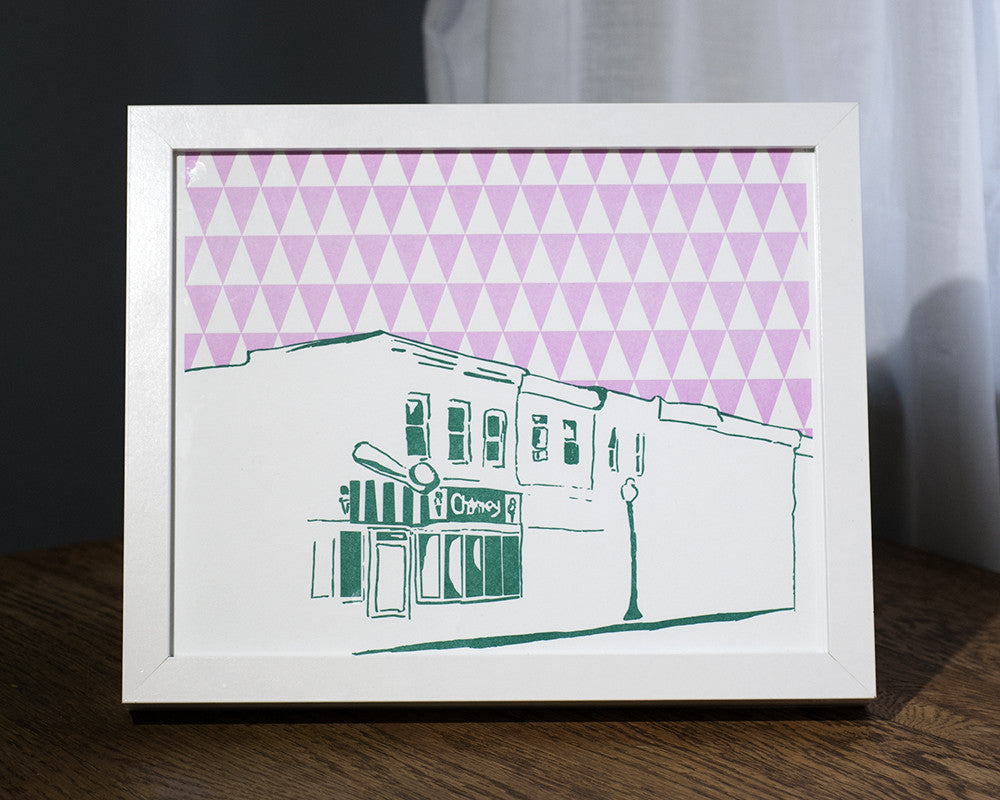 Baltimore Maryland | Charmery | Letterpress 8"x10" Poster