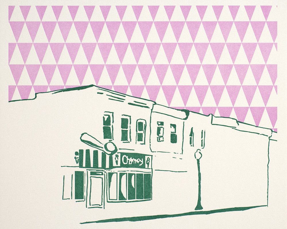 Baltimore Maryland | Charmery | Letterpress 8"x10" Poster