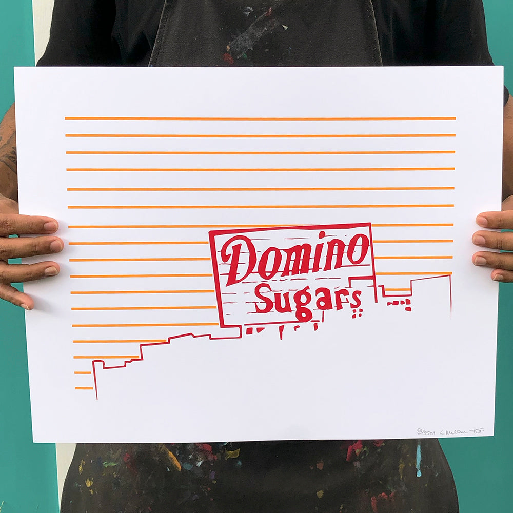 Baltimore Maryland | Domino Sugars Sign | Limited Edition Silk Screen 16" x 20" poster