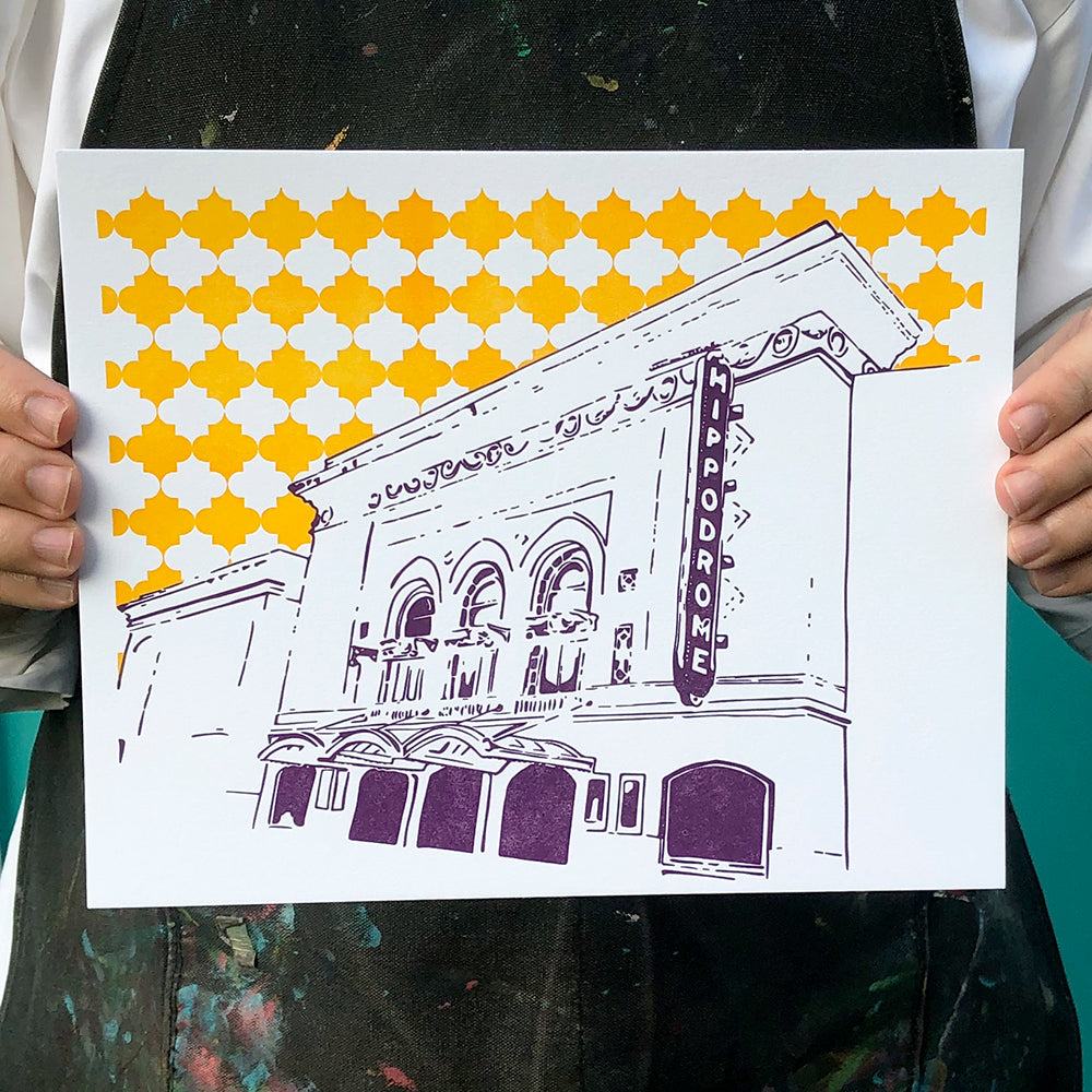 Baltimore Maryland | Hippodrome | Letterpress 8