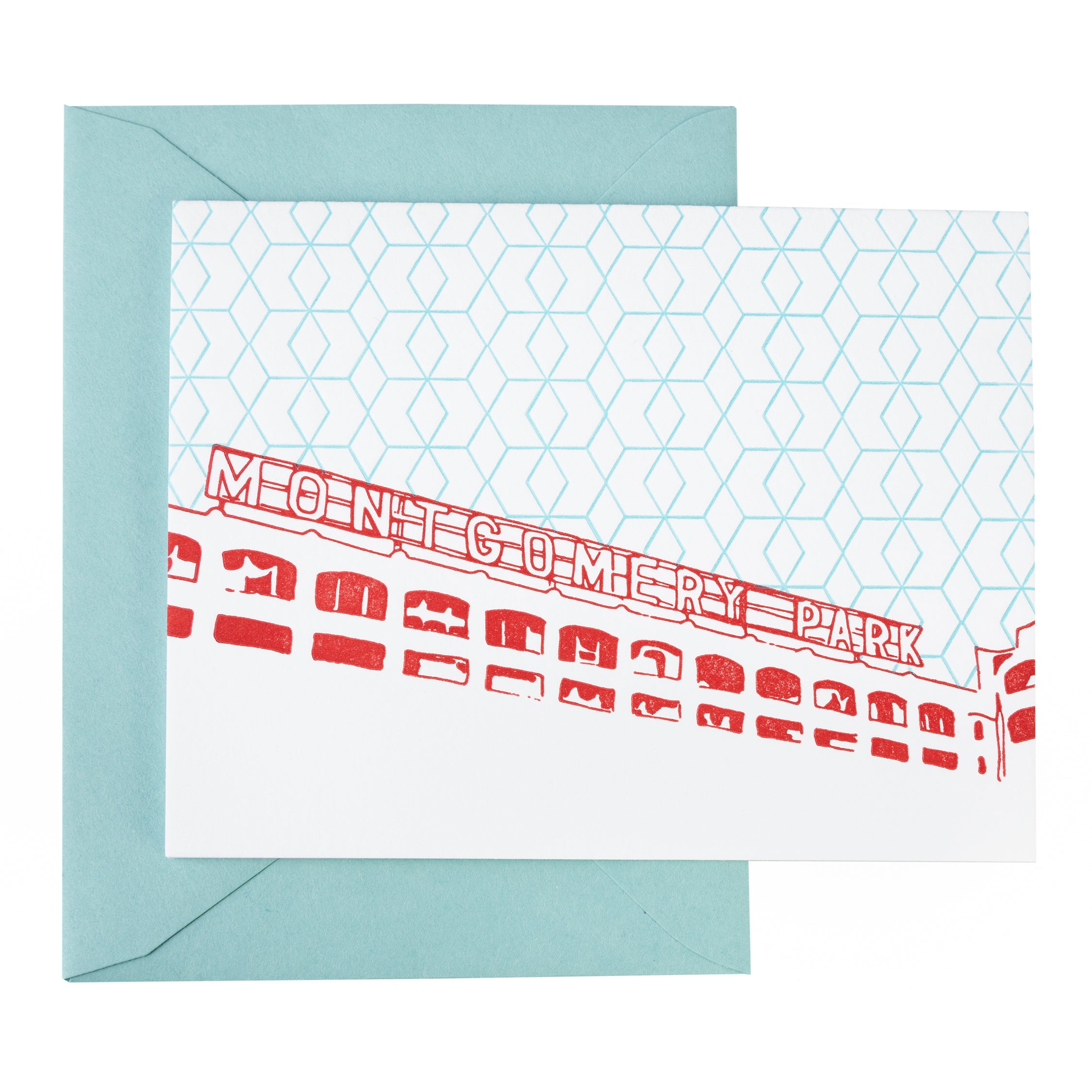 Baltimore Maryland | Montgomery Park | Letterpress City Card