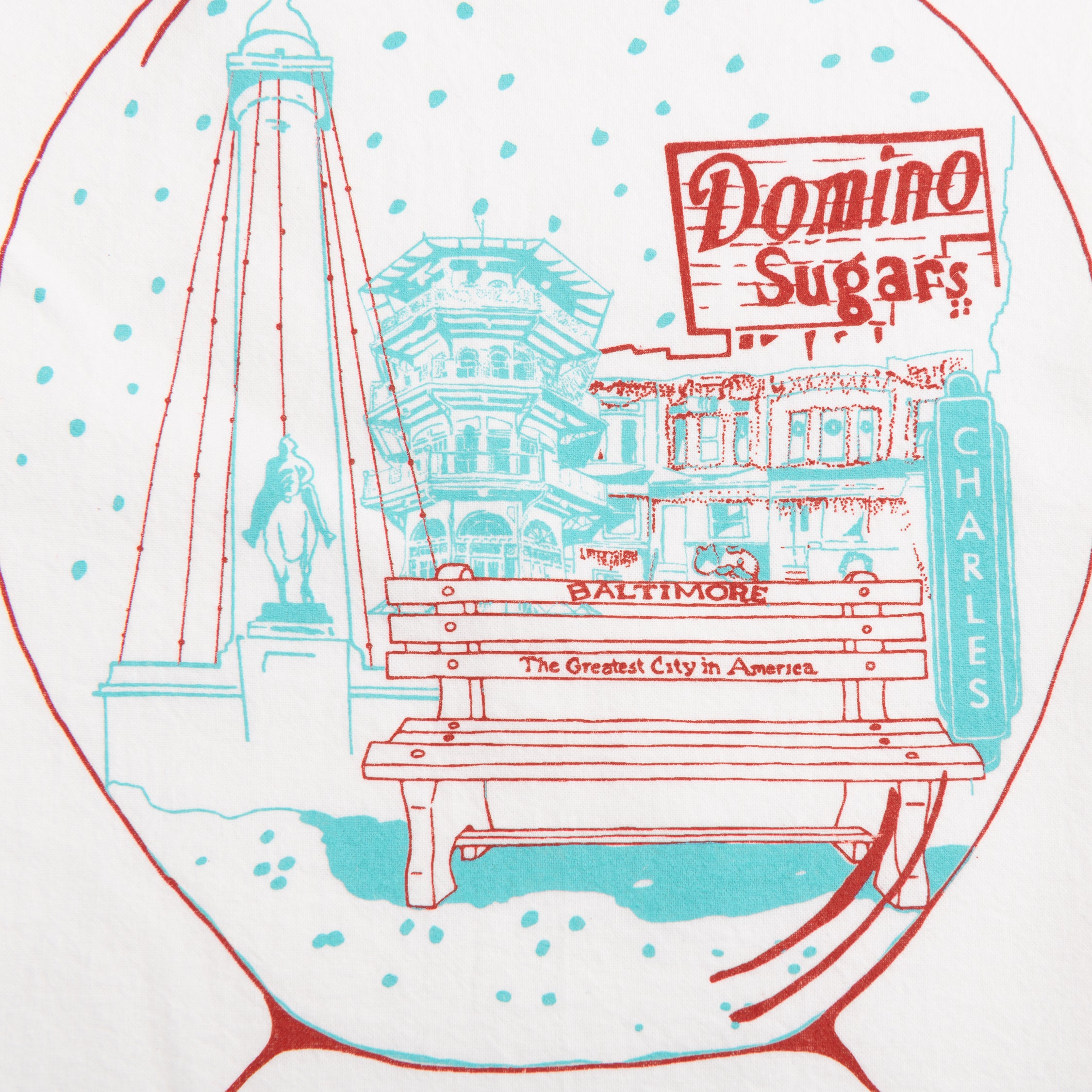 Baltimore Maryland | City Snow Globe | tea towel