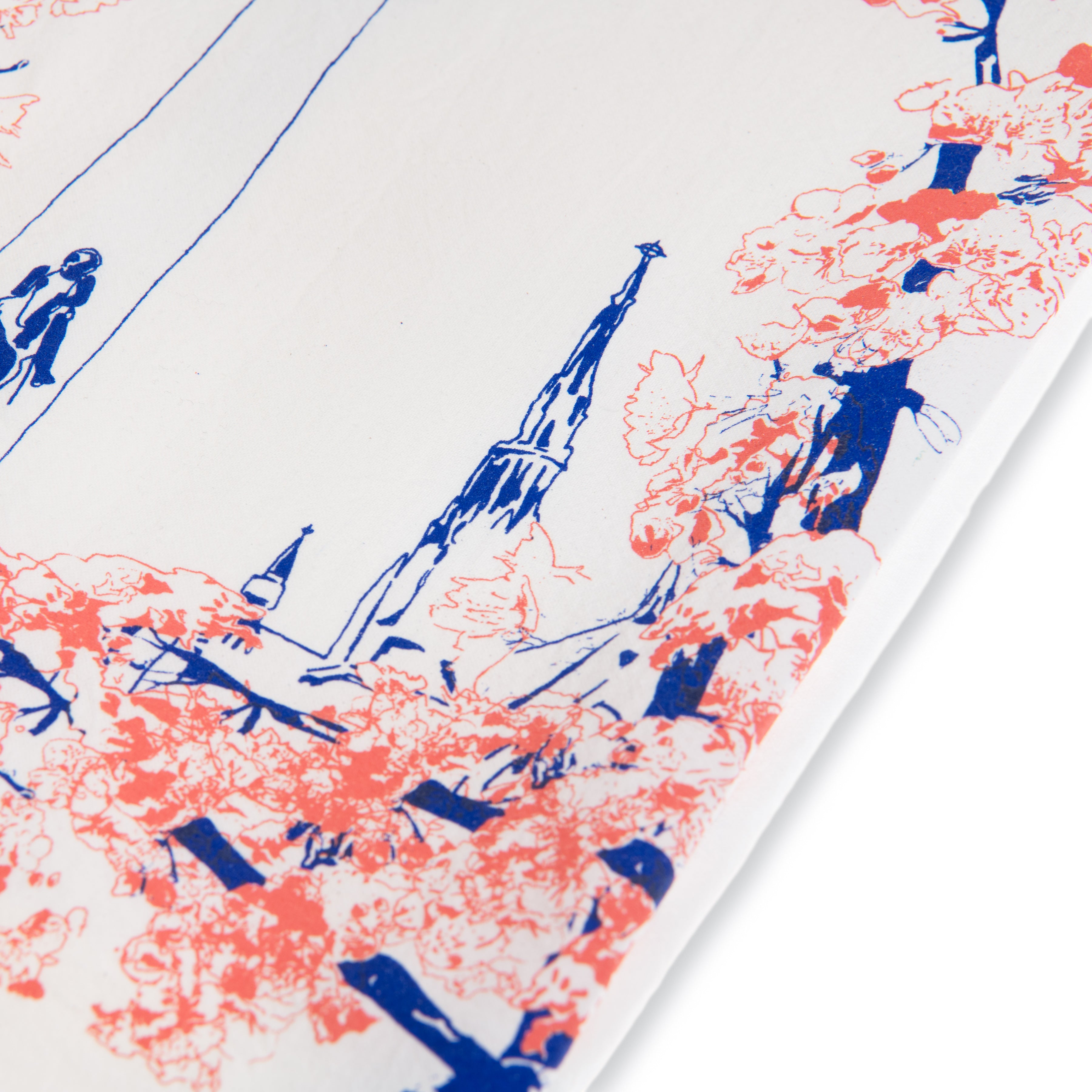 Baltimore Maryland | Blooming Washington Monument | tea towel