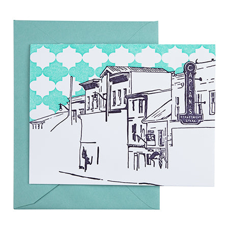 Ellicott City Maryland | Main Street | Letterpress City Card