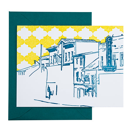 Ellicott City Maryland | Main Street | Letterpress City Card