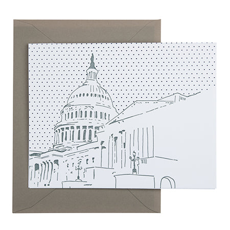 Washington D.C. | U.S. Capitol Building | Letterpress City Card