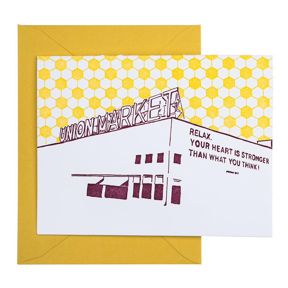 Washington D.C. | Union Market | Letterpress City Card