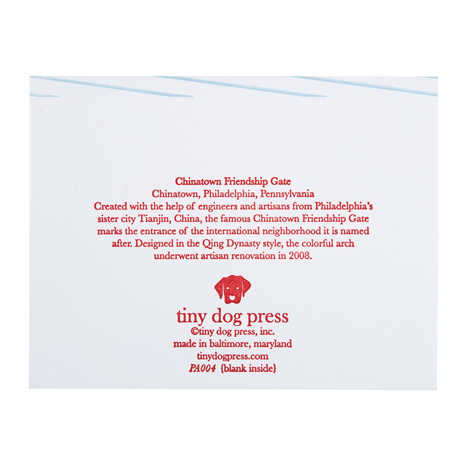 Philadelphia Pennsylvania | Philadelphia Neighborhoods Pack of 5 Cards |  Letterpress City Card