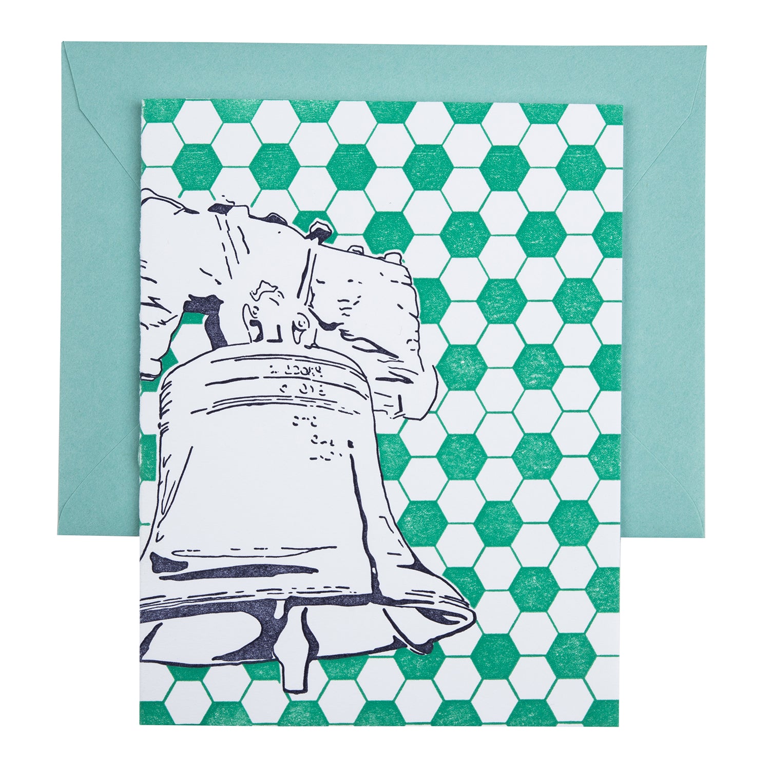 Philadelphia Pennsylvania | Liberty Bell |  Letterpress City Card