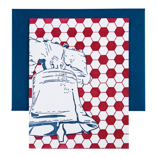 Philadelphia Pennsylvania | Liberty Bell | Letterpress City Card