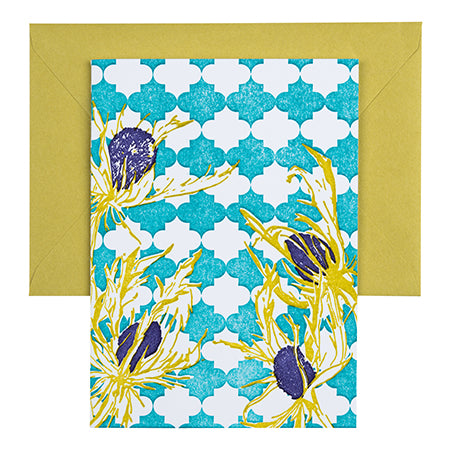 Thistle | Letterpress Floral Card