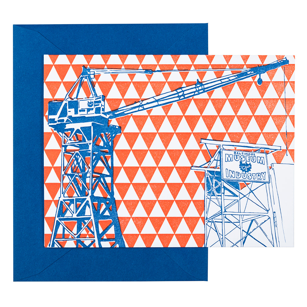 Baltimore Maryland | Baltimore Museum of Industry | Letterpress City Card