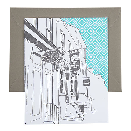 Baltimore Maryland | Thames Street Fells Point | Letterpress City Card