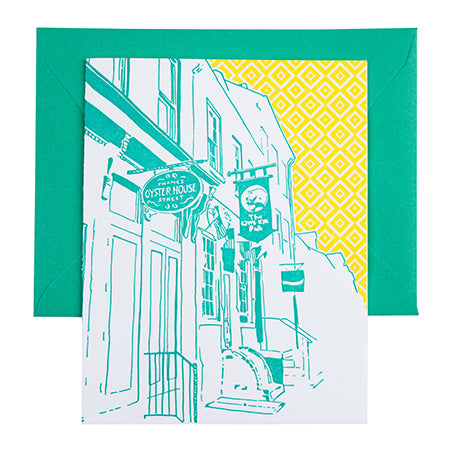Baltimore Maryland | Thames Street Fells Point | Letterpress City Card