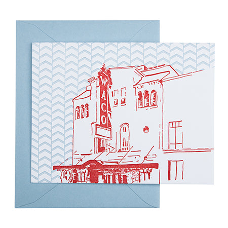 Waco Texas | Waco Landmarks Pack of 6 Cards | Letterpress City Cards