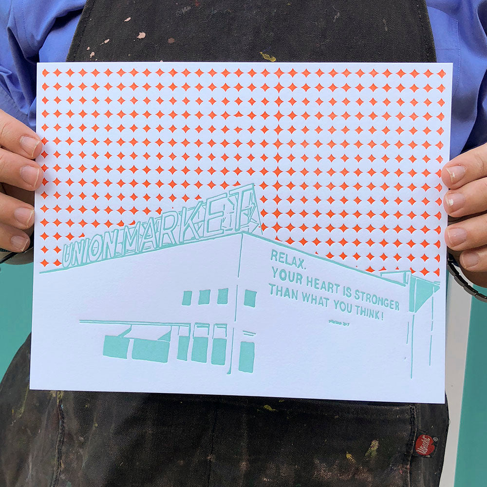 Washington D.C. | Union Market | Letterpress 8"x10" Poster