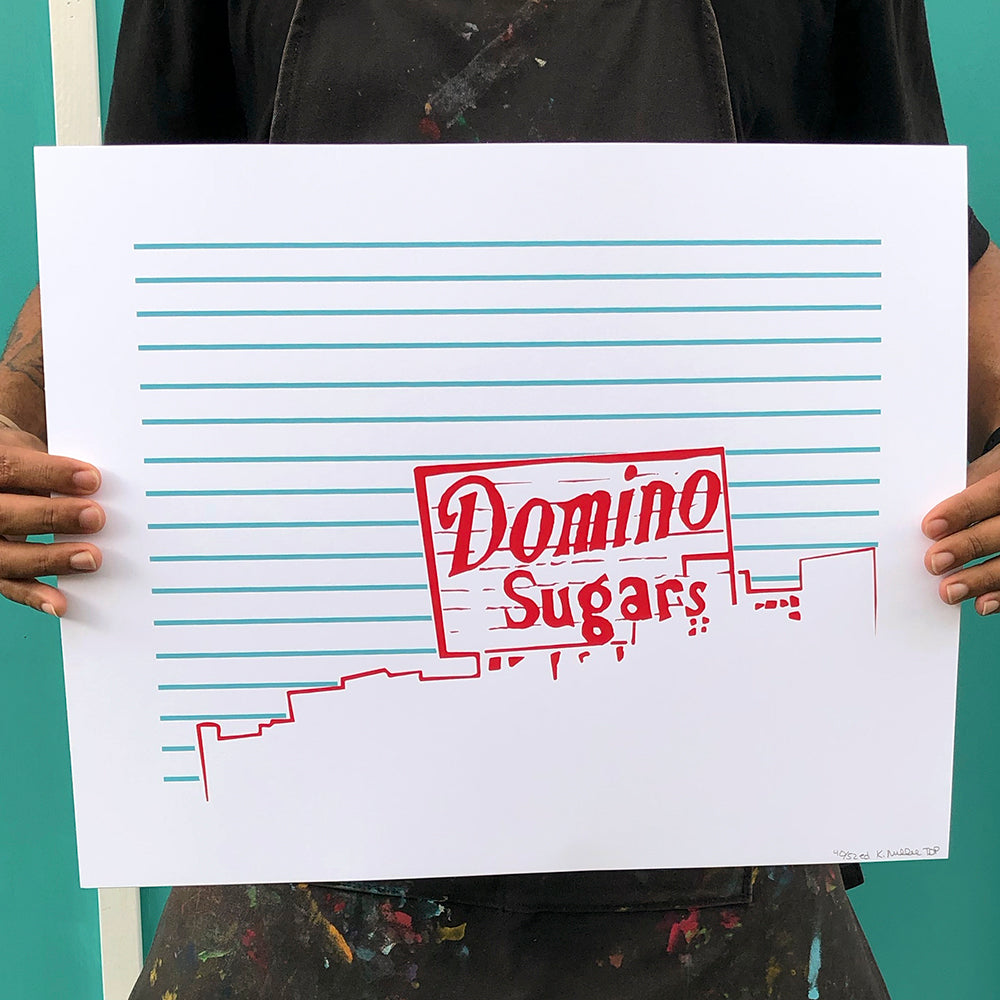 Baltimore Maryland | Domino Sugars Sign | Limited Edition Silk Screen 16" x 20" poster