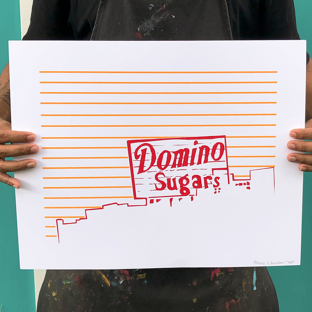 Baltimore Maryland | Domino Sugars Sign | Limited Edition Silk Screen 16" x 20" poster