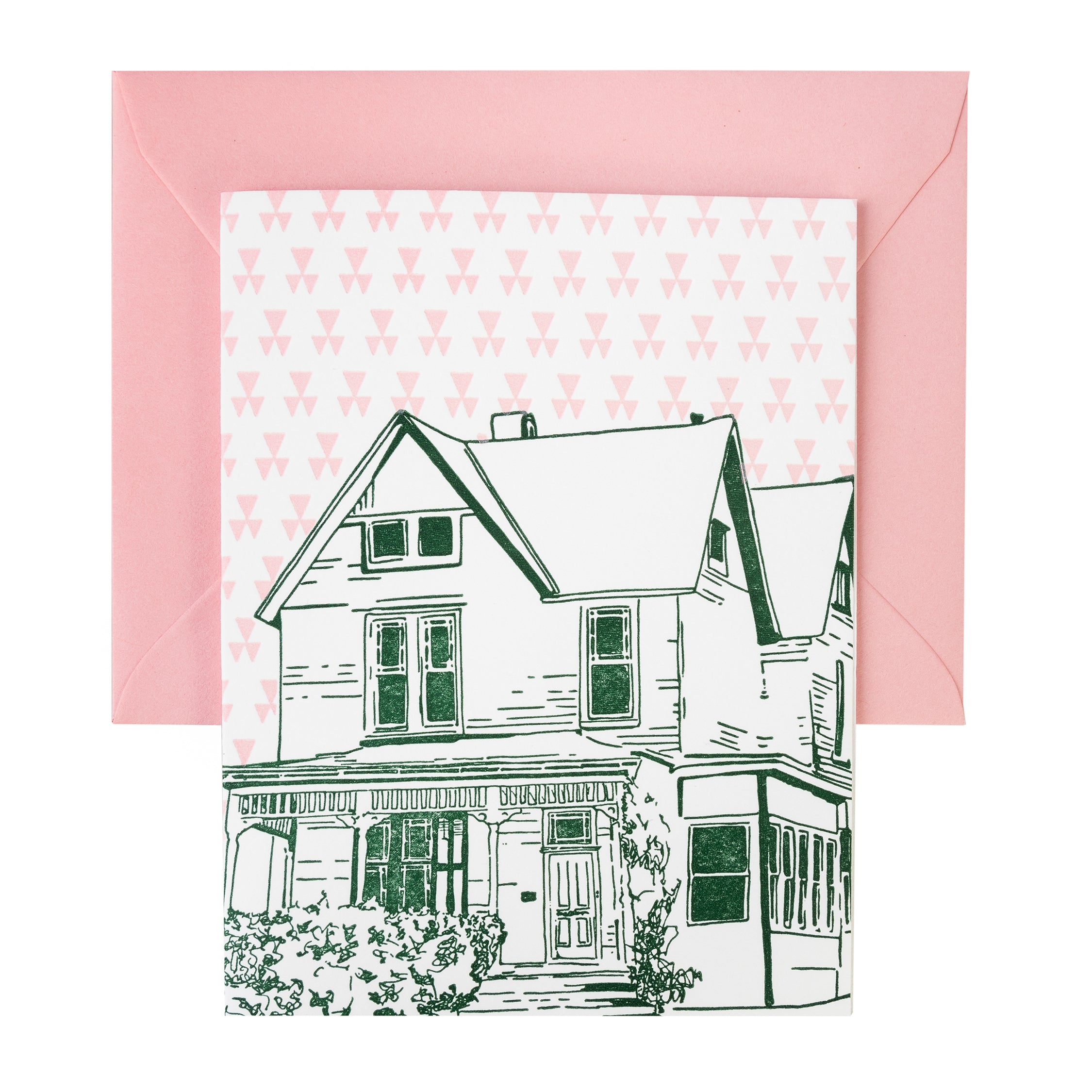 Baltimore Maryland | Victorian House | Letterpress City Card