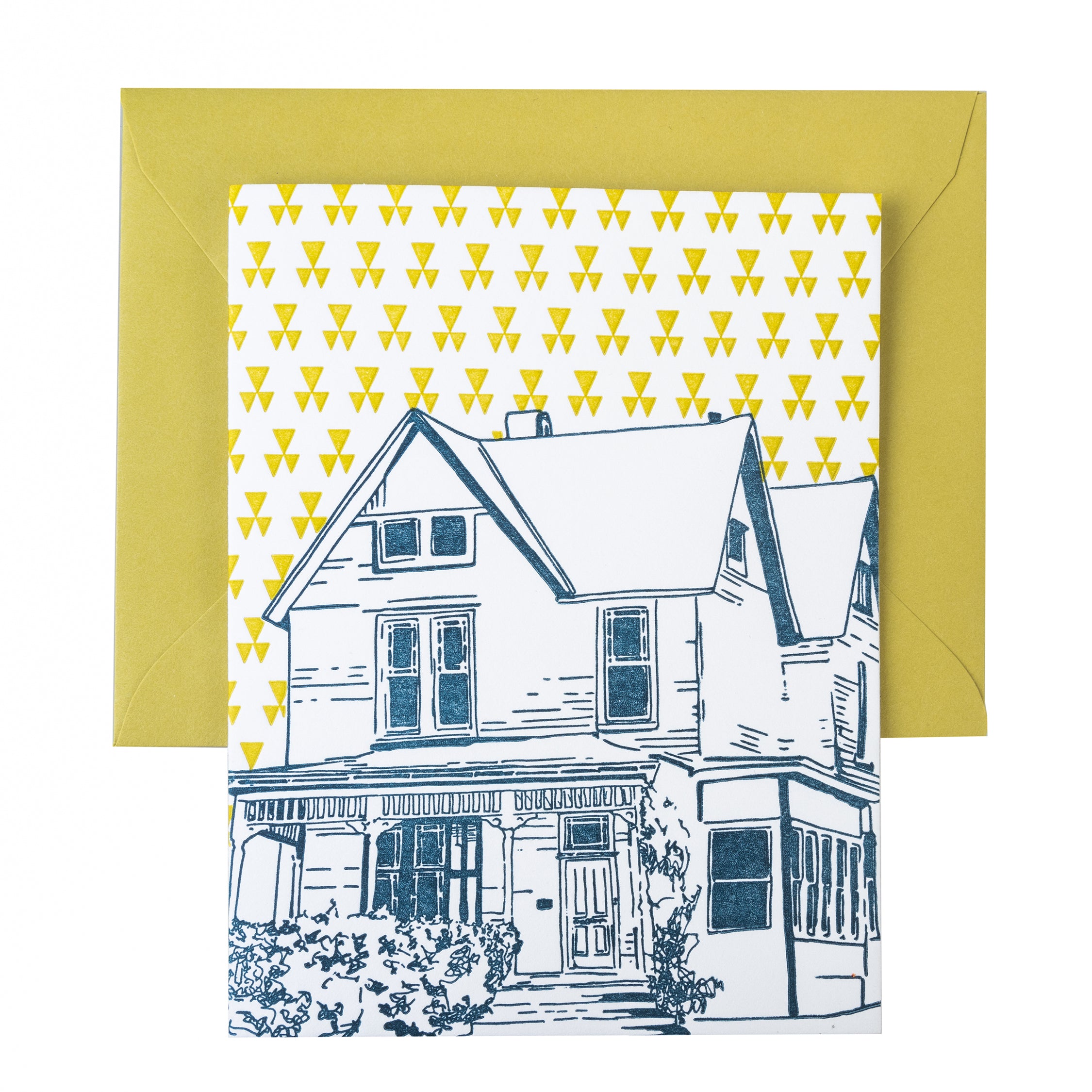 Baltimore Maryland | Victorian House | Letterpress City Card