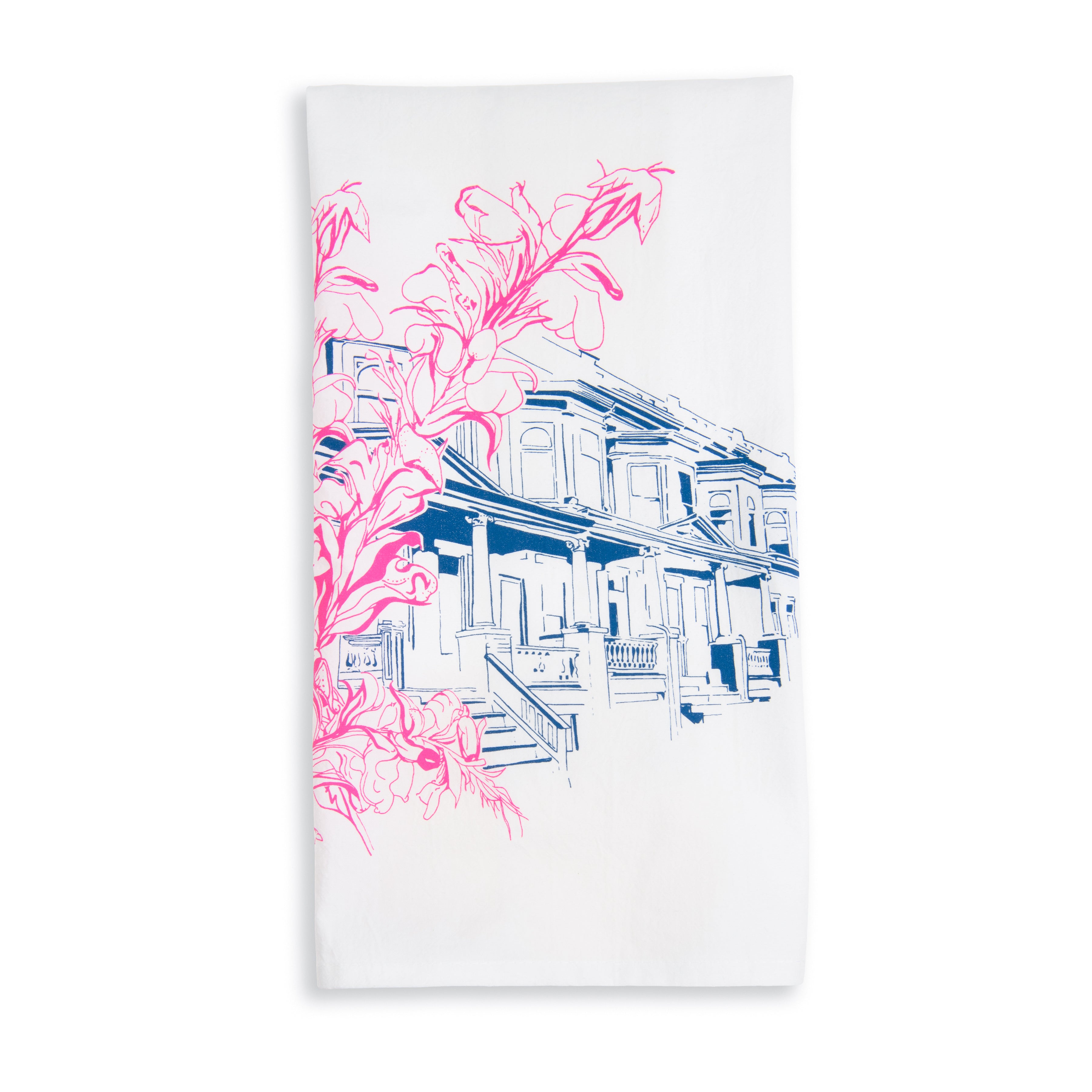 Baltimore Maryland | Abell Avenue Painted Ladies | tea towel