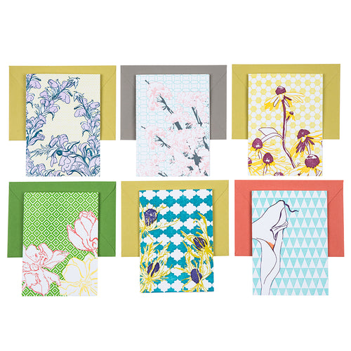 Letterpress Floral Card Mix Pack
