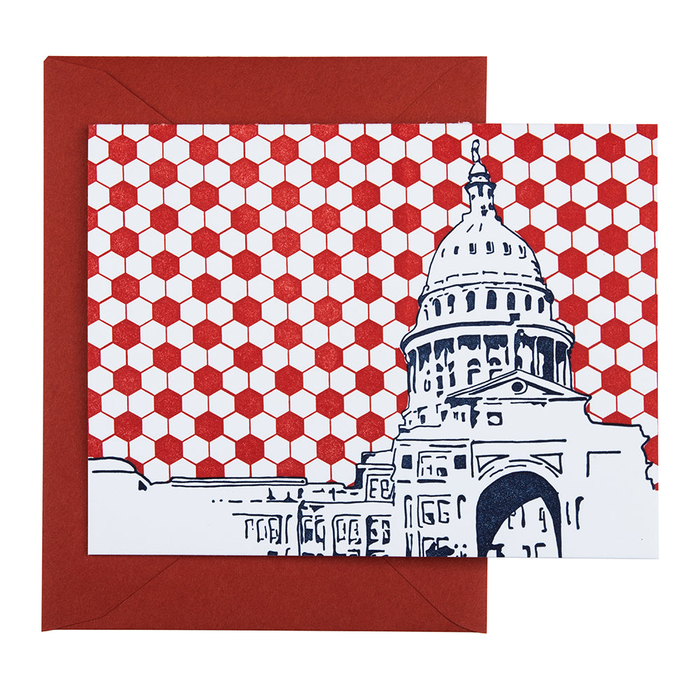 Austin Texas | Austin Neighborhoods Pack of 5 Cards | Letterpress City Cards