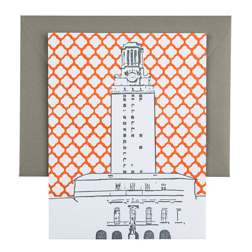 Austin Texas | University of Texas Tower | Letterpress City Card